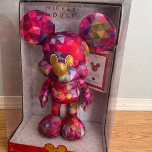 Unopened Disney Colorful Geometric Mickey Mouse Plush